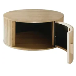 Calicosy - ERNEST Salontafel - Licht hout - 75x75x35,5 cm