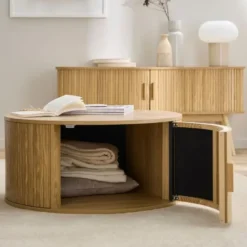 Calicosy - ERNEST Salontafel - Licht hout - 75x75x35,5 cm