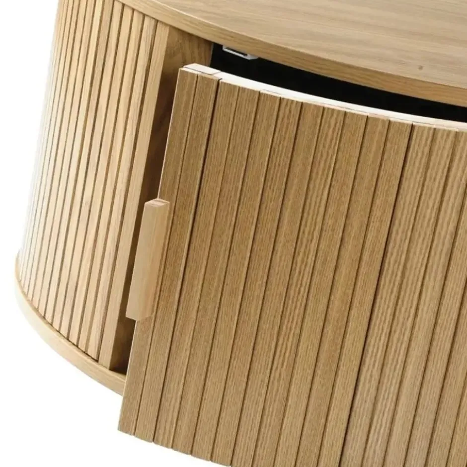 Calicosy - ERNEST Salontafel - Licht hout - 75x75x35,5 cm