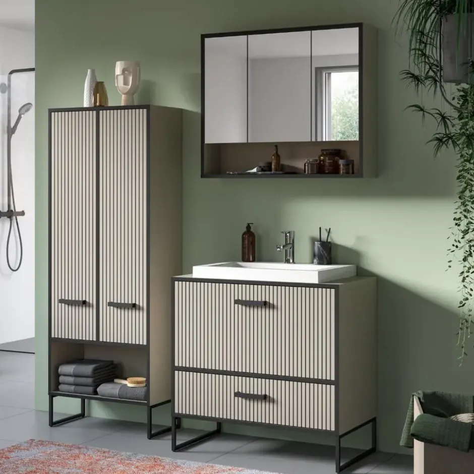 Calicosy - Hangend AURA - Beige 80x19x68 cm