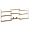 Calicosy - Hangende wandplank 9 planken Laba - 20x216x85 cm