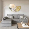 Calicosy - Hoekbank 3-zits met slaapfunctie NAOMI - 175x260x90 cm