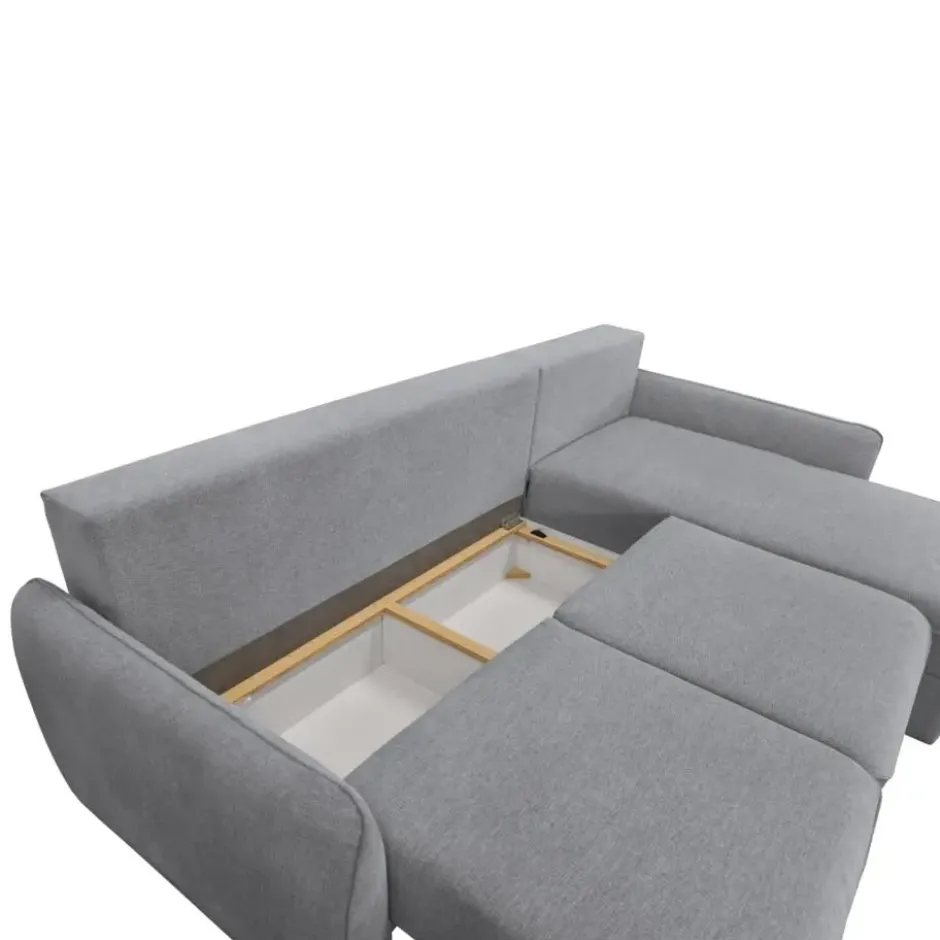 Calicosy - Hoekbank 3-zits met slaapfunctie NAOMI - 175x260x90 cm