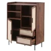 Calicosy - Hoge kast JETSON - Donker hout 100x39,5x120 cm