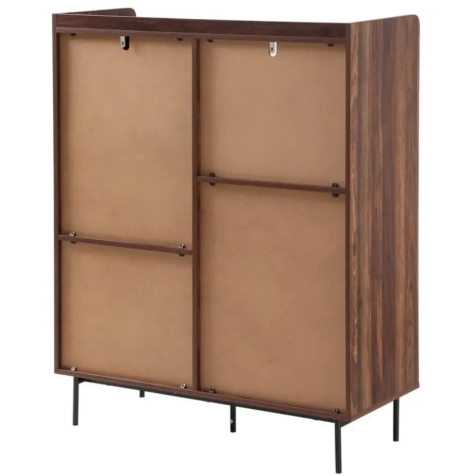 Calicosy - Hoge kast JETSON - Donker hout 100x39,5x120 cm