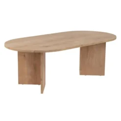 Calicosy - IRIS Ovale salontafel L119 cm - Eiken - 60x119x39,8 cm
