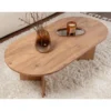 Calicosy - IRIS Ovale salontafel L119 cm - Dennen - 60x119x39,8 cm