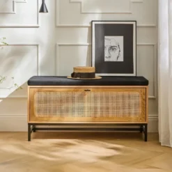Calicosy - JAYA Schoenenbank - Licht hout - 38x100x47 cm