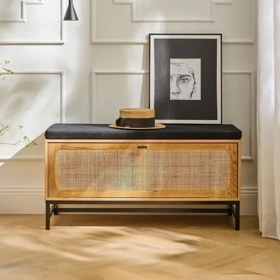Calicosy - JAYA Schoenenbank - Licht hout - 38x100x47 cm