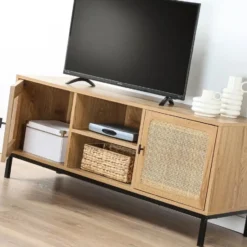 Calicosy - JAYA TV-meubel Woonkamer - Licht hout - 39x120x51 cm