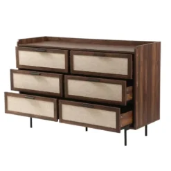 Calicosy - JETSON Commode 6 lades - Notenhout - 120x79x39,5 cm