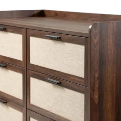 Calicosy - JETSON Commode 6 lades - Notenhout - 120x79x39,5 cm