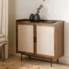 Calicosy - JETSON Dressoir 2 deuren - Donker hout - 39,5x80x79 cm
