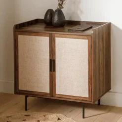 Calicosy - JETSON Dressoir 2 deuren - Donker hout - 39,5x80x79 cm