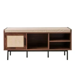 Calicosy - JETSON Schoenenbank - Donker hout - 45,5x100x35 cm