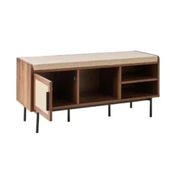 Calicosy - JETSON Schoenenbank - Donker hout - 45,5x100x35 cm