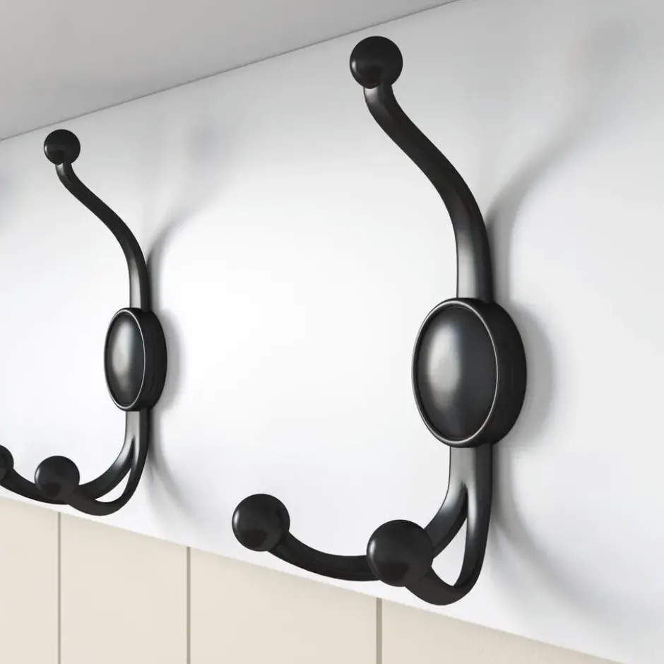 CALICOSY - Kapstok met 2 vakken en 5 haken BROOKE - 2,2x120x37,2 cm