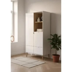 Calicosy - KLINT Dressoir - Wit 78x40x155 cm
