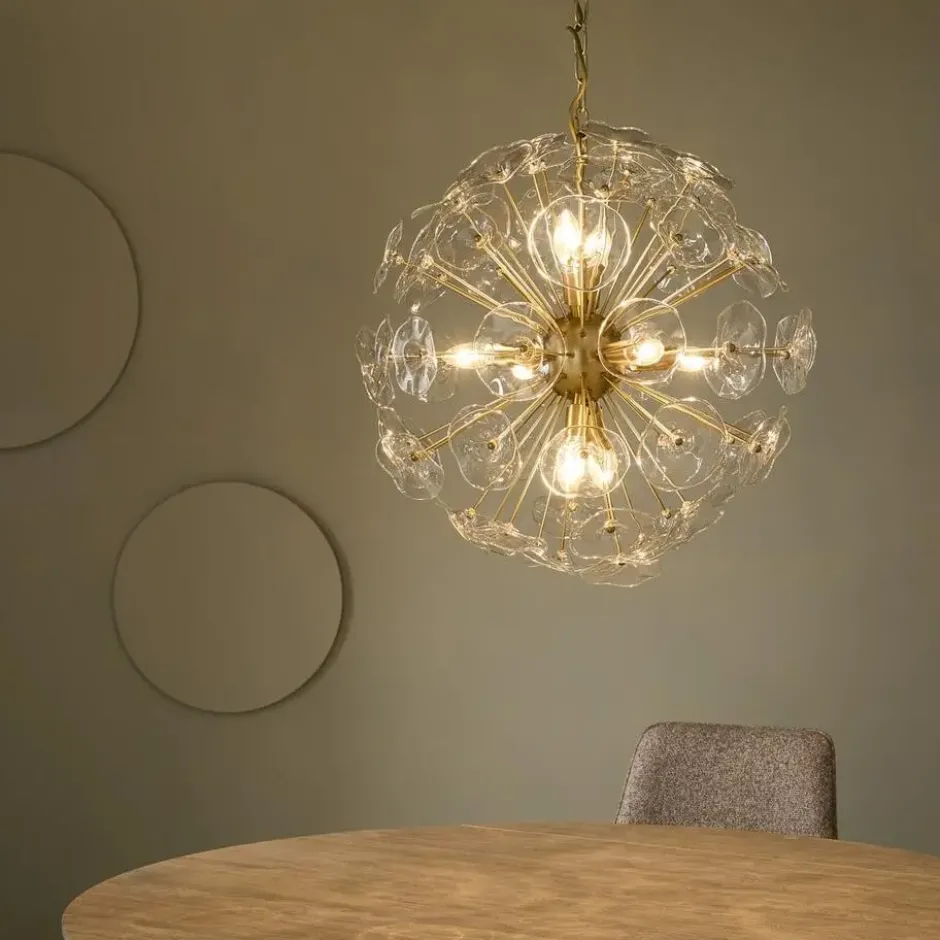 Calicosy - Kroonluchter DAHLIA - B60 cm - Gouden 60x60x60 cm