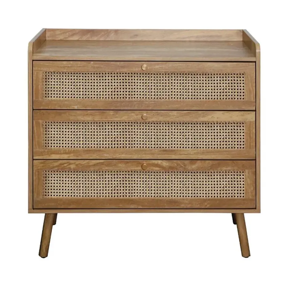 Calicosy - Ladekast 3 lades - Licht hout - 39x80x79 cm