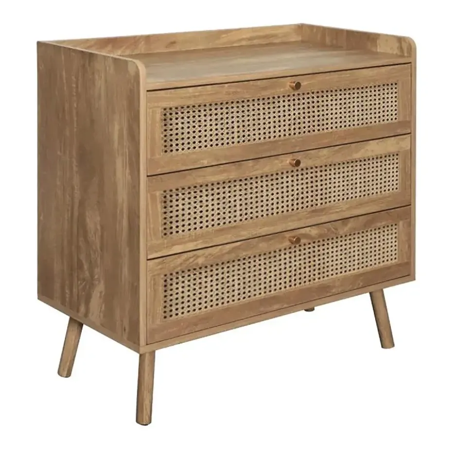 Calicosy - Ladekast 3 lades - Licht hout - 39x80x79 cm