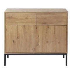 Calicosy - LENNY Dressoir 2 deuren - Eiken - 40x90x80 cm