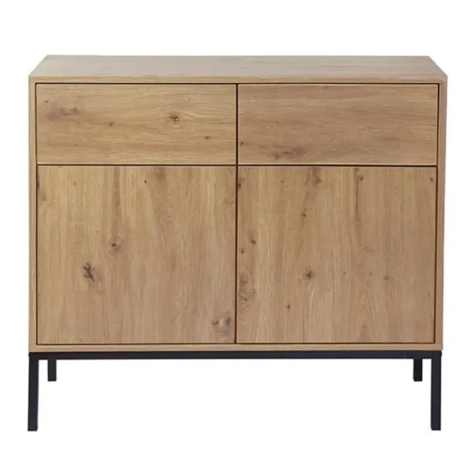 Calicosy - LENNY Dressoir 2 deuren - Eiken - 40x90x80 cm