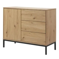 Calicosy - LENNY Ladekast Slaapkamer - Eiken - 40x90x80 cm