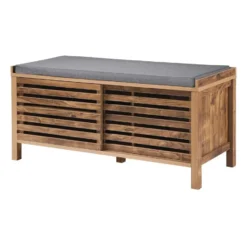 Calicosy - LIAM bank - Donker hout - Bruin - 112x43,5x51 cm