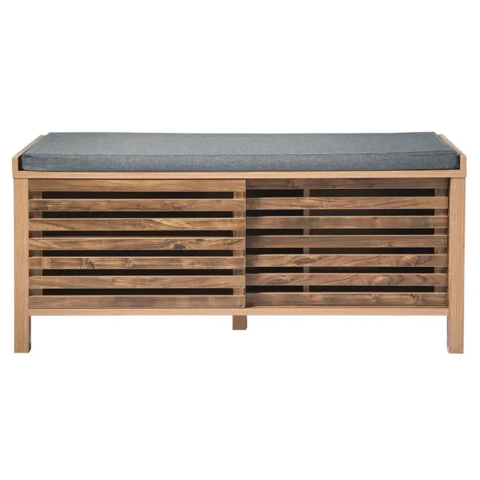 Calicosy - LIAM bank - Donker hout - Bruin - 112x43,5x51 cm