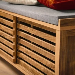Calicosy - LIAM bank - Donker hout - Bruin - 112x43,5x51 cm