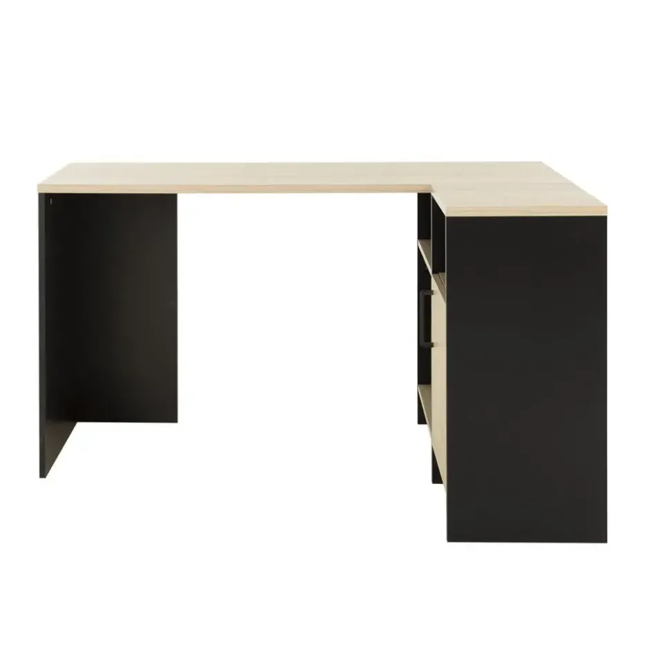 CALICOSY - Liverpool industrieel hoekbureau - 76x136x88 cm