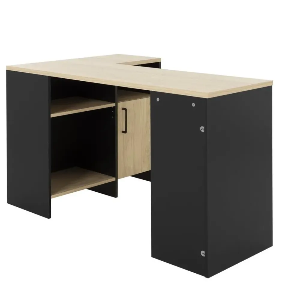 CALICOSY - Liverpool industrieel hoekbureau - 76x136x88 cm