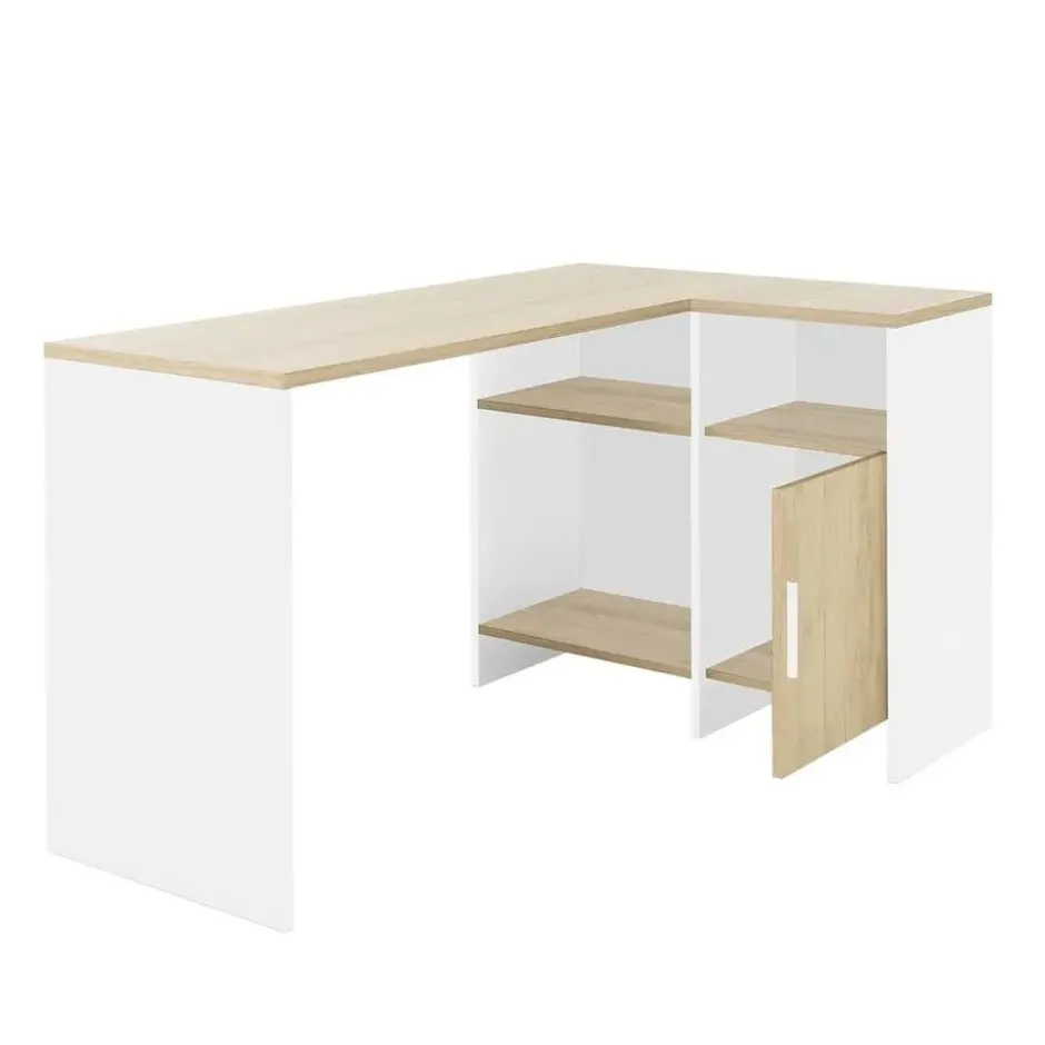 CALICOSY - Liverpool industrieel hoekbureau - 76x136x88 cm