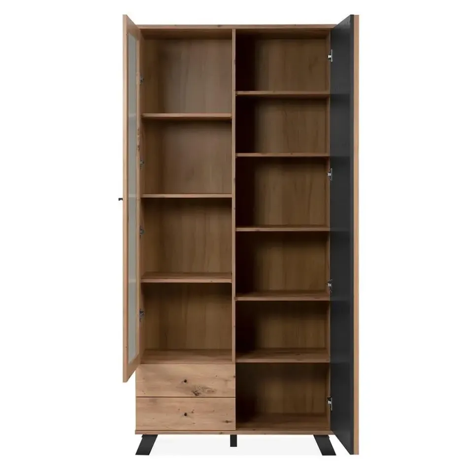 Calicosy - LUBLIN Servieskast - Licht hout - 40x92x198 cm
