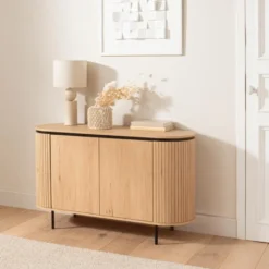 Calicosy - MALAGA Dressoir - Licht hout - 40x120x72 cm