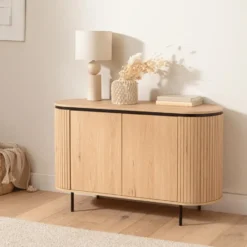 Calicosy - MALAGA Dressoir - Licht hout - 40x120x72 cm