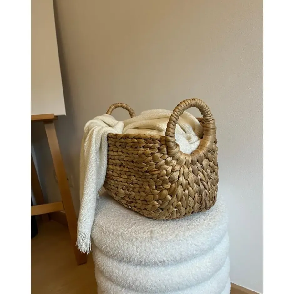 CALICOSY - Mand - Waterhyacint - Beige - 22x36x19 cm