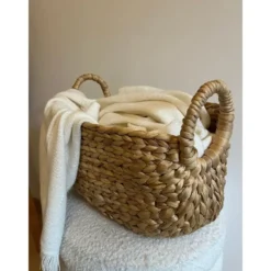 CALICOSY - Mand - Waterhyacint - Beige - 22x36x19 cm