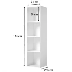 Calicosy - Meubel met 4 vakken COMPO - 29.5x31.1x122.5 cm