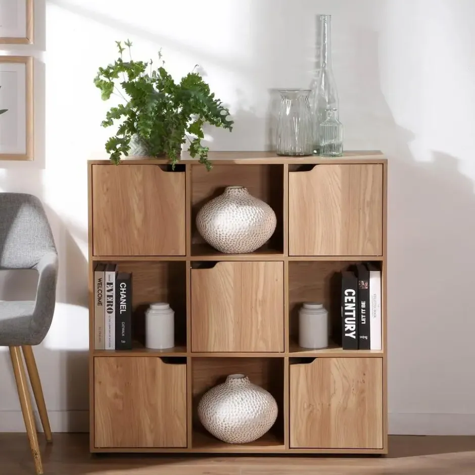 Calicosy - MODU Opbergmeubel 9 vakken - Hout - 29x88,8x90,5 cm