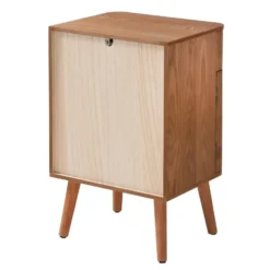 Calicosy - Nachtkastje KARL - Donker hout 42x35x71 cm