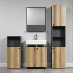 CALICOSY - Onderkast met wielen, 2 deuren PUREBLISS - 42x60x64 cm