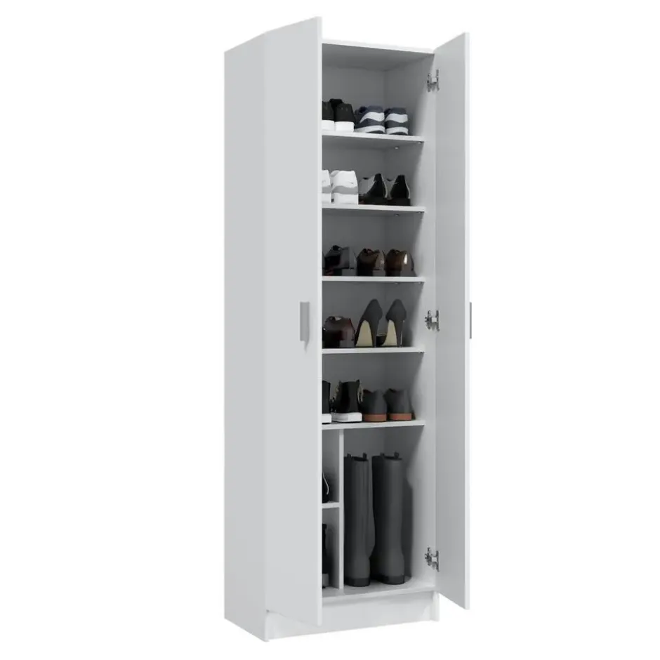 Calicosy - Opbergkast SAVIO - Wit 37x58,5x181 cm