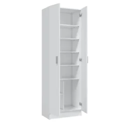 Calicosy - Opbergkast SAVIO - Wit 37x58,5x181 cm