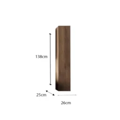 Calicosy - opbergkolom JUPITER - donker hout 26x26x138 cm