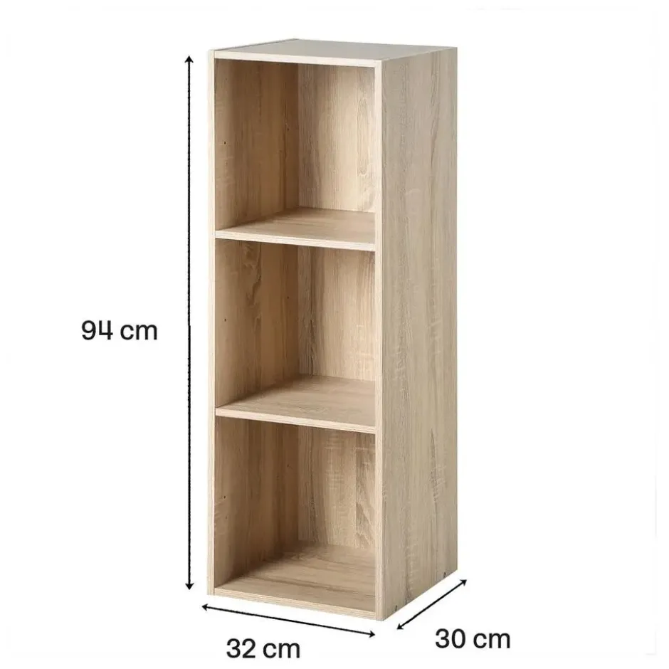 Calicosy - Opbergplank met 3 compartimenten COMPO - 29.5x31.7x92.5 cm