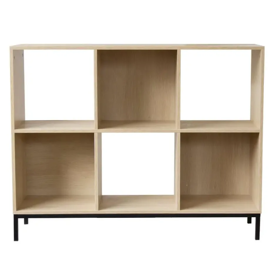 Calicosy - Opbergplank met 6 vakken - 29.8x93.5x72.6 cm