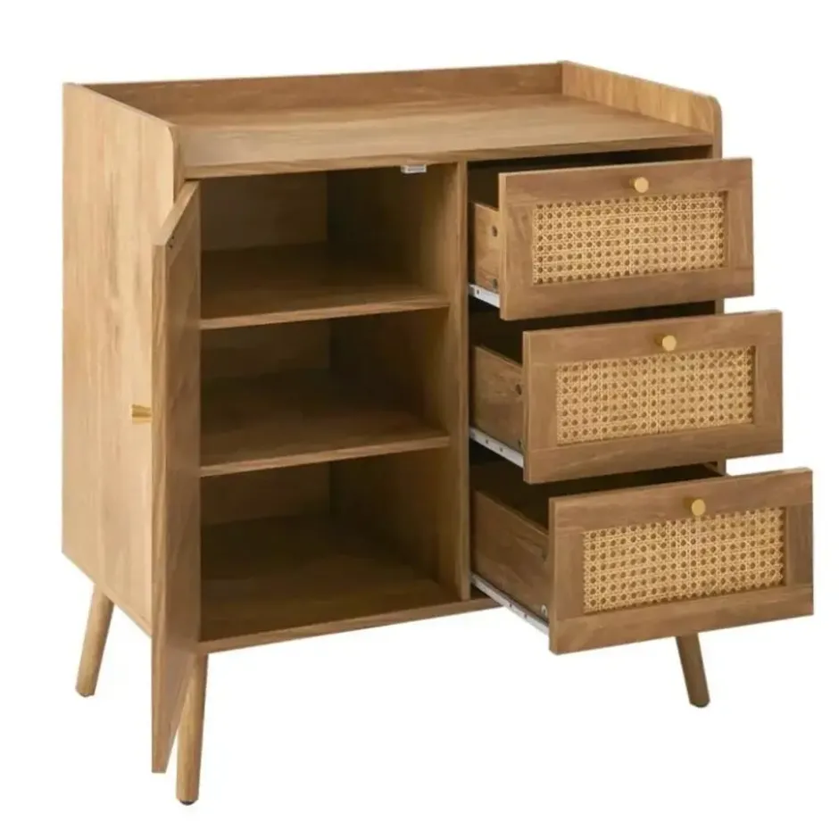 Calicosy - PALMO Ladekast 3 lades - Licht hout - 39x80x79,5 cm