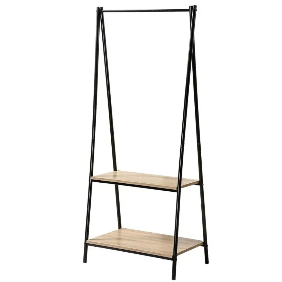 Calicosy - Rek in industriële stijl met 2 schappen 40x64.5x151 cm